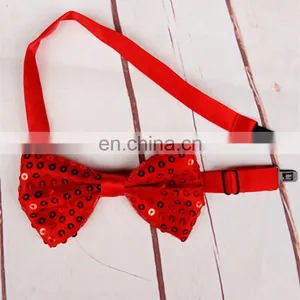 Christmas Large Sequin Flashing Bow Tie thumbnail-4