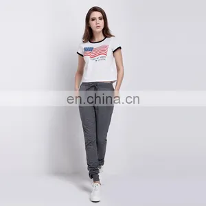 Wholesale Latest New Design Fashion Women White Shirt Tee Shirt Custom Women Cheap 100 Cotton T Shirt thumbnail-5