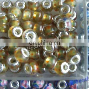 P431 Lovely Glass Bead Wholesale Handmade Murano Lampwork Glass European Beads Fit for Charm Bracelets thumbnail-1