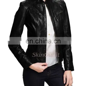 Fashion Leather Jacket for Women thumbnail-1