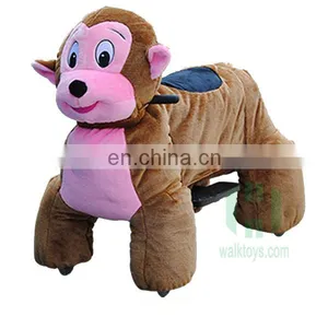 Coin Operated Rides Electrical Animal Toy Car Plush Animal Electric Scooter Stuffed Dog Rider For Shopping Mall Indoor Amusement thumbnail-5