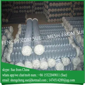 50x50mm Mesh 2.5mm Diameter Chain Link Fence in Roll thumbnail-1