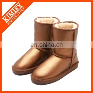 Metallic Leather Boots for Winter thumbnail-1