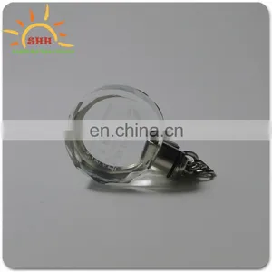 Beauty LED Light Wedding Crystal Keyring With OEM Logo Engraved thumbnail-3