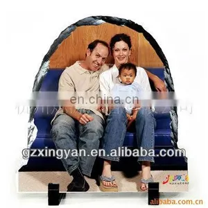Lighted Rocksublimation Photo Rock Egg Shape Rock thumbnail-1