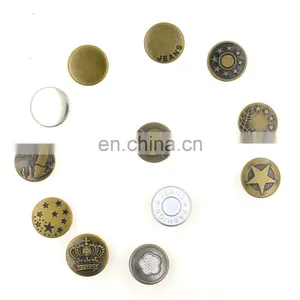 Fashion 17mm Bronze Metal Jeans Button Shank Button For Garment Pants thumbnail-3
