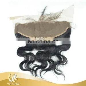 13"*4" Virgin Lace Frontal, Silk Base Lace Frontal Closure Keep Stock thumbnail-1