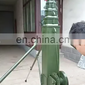 Freezing Conditions Portable Steel Winch up Field Mast for Sports Analysis Lighting Photography and Communications thumbnail-1