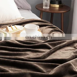 Eco Friendly Premium Super Cozy Fade Resistance 100% Polyester Design Organic Flannel Fleece Blanket thumbnail-3