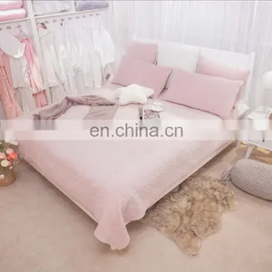 Bedspread Coverlet Set Charcoal Comforter Oversized Pink Color Quilt Set /bedding Bed Sheets Sets thumbnail-1