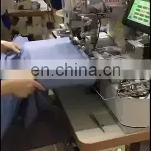 T-shirt Shirts Bottom Hemming Industrial Sewing Machine for Polo thumbnail-1