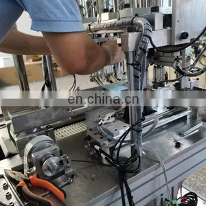 Best Sale High Speed Mask Machine Ear Loop Mask Mask Ultrasonic Automatic Ear Band Spot Welding Machine thumbnail-5