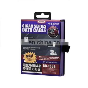 Remax RC-156 Embedded Strong Magnetic 3A 3 in 1 Magnetic Charging Data Cable Nylon Braided Usb Cable thumbnail-4