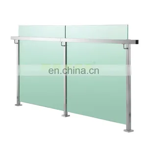 Project Railing Factory Residential Building Balustrades Handrails Design Stainless Steel Glass Railing thumbnail-3