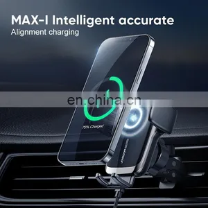 Joyroom ZS248 FCC CE Qi Car Charger Mobile Suction Cup Version Qi 15W Wireless Fast Charging Car Phone Holder thumbnail-5