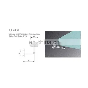 High Quality Outdoor Stainless Steel Bracket Glass Rain Canopy Awnings thumbnail-5