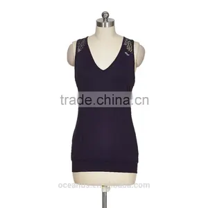 100% Nylon Knit Womens Tank Top thumbnail-5