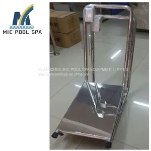 Swimming Pool 304 Stainless Steel Cleaning Machine Trolley Cart Hand Trolley Small Cart thumbnail-4