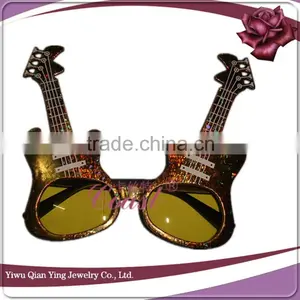 Plastic Laser Color Guitar Shaped Party Glasses thumbnail-4