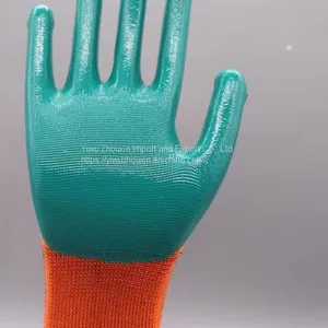 NBR Gloves Dipped and Glued on Site to Prevent Oil Pollution and Slip, NBR Gloves-nitrile Labor Gloves thumbnail-3