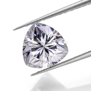 Loose Moissanite Bead 5*5mm Trillion Cut Small Size EF Color - (Color: EF) Melee Moissanite thumbnail-2