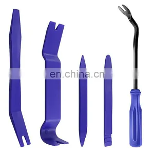 5Pcs Auto Door Clip Panel Trim Removal Tool Kits for Car Dash Radio Audio Installer Pry Tool Set thumbnail-1