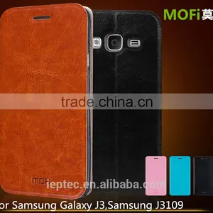 MOFi Hot Selling Flip PU Leather Phone Cover Cases for Samsung Galaxy J3,Samsung J3109 thumbnail-1