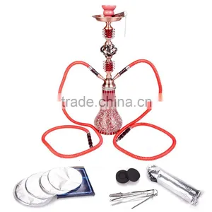 JYH04 Red Colored Smoke Hookah Wholesale China thumbnail-2