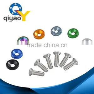 Aluminum Fender Washers 10 Piece/set Fender Washer Engine Dress Up Washers And Bolt For Hond 10mm Bolt Hole thumbnail-3