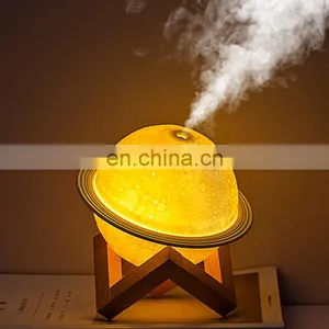 2021 New Style 3d Moon Ball Led Night Light Lamp Usb Humidifier Ultrasonic Diffuser Humidifiers thumbnail-3