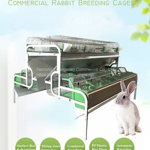 Industrial Breeding Rabbit Cages System Farm Cage 24/set thumbnail-1
