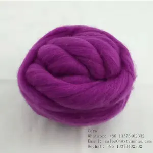 China Wool Yarn Iceland Roving Worsted Wool 3.1Nm/1 Bulky Yarn for Sweaters thumbnail-1