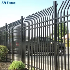 Quality Garden Security Wrought Iron Steel Fence Security Commercial Residential Metal Fence Panels thumbnail-1