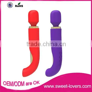 2016 Popular Waterproof Sex Product Erotic Magic Wand Massager av Vibrator for Women thumbnail-1