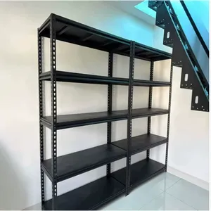 5-Layer Bolt Free Shelf Angle Steel Light Duty Industrial Warehouse Shelf thumbnail-4
