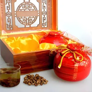 Custom Production of Wooden Box Gift Sets for Burdock Tea. Yabei Packaging, 15 Years of Dedicated Experience thumbnail-1