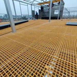 Composite Polyester Fiberglass Pedestrian Decking GRP Pultruded FRP Gratings thumbnail-4