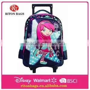 Creative Design Party Girl Trolley School Backpack Bags thumbnail-1