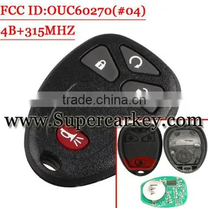 Best Quality 3+1 Button Remote Fob Keyless With 315MHZ (FCC ID:OUC60270) for GM #4 thumbnail-1