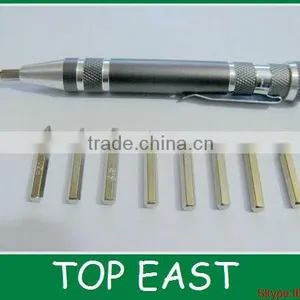 8 Screwdriver Pen Set Tool Gray Color Magnetic Pen Tool Cheaper Price thumbnail-1