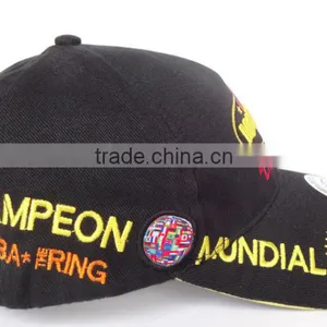 Custom Blank Snapback Cap With Leather Brim thumbnail-5