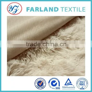 Long Pile Fur Fabrics , Soft Felt Ball Rug Fabric thumbnail-4