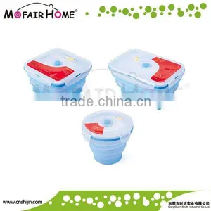 Popular Food Grade Silicone Locked Food Container thumbnail-1