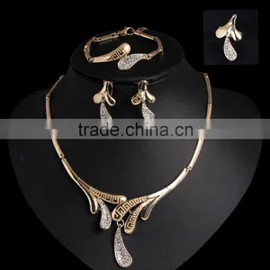 Wholesale African Costume Jewelry Set Jewelry Set For Wedding 18 Carat Gold Jewelry Sets thumbnail-2