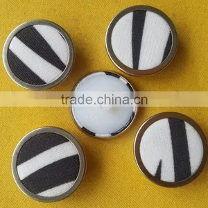 Metal Ring Fabric Covered Shank Button -- F1522 thumbnail-2