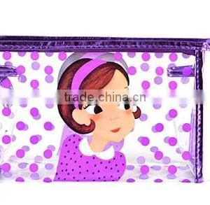 Fashion Transparent PVC for Cartoon Cosmetic Bag Simple Small Makeup Bag thumbnail-2