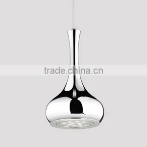 2016 New 9W 12W Plated Silver LED Pendant Light Color Vase Dining Room Creative LED Droplights thumbnail-6