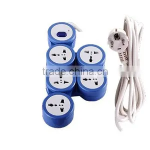 New Invention Universal Circle Socket Electrical Color Glass Plug Socket Safe Made in China Extension Socket thumbnail-3