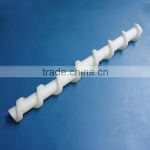 OEM Polymide Nylatron Convey Spiral Screw Rod Cnc Machined Plastic Nylon PA66 Feed Screw Rod Quality Choice thumbnail-4