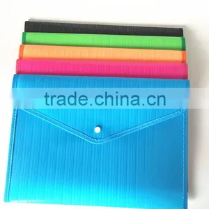 2016 New Fashion Factory Price A4, A5 File Pocket With Button thumbnail-2